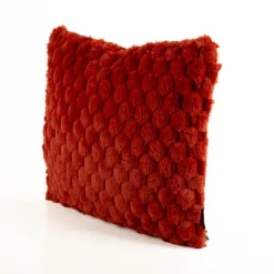 Kuschelkissen 3D Knubbel marsala rotbraun 45x45cm