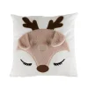 Kuschelkissen Rehkitz weiß beige 40x40cm