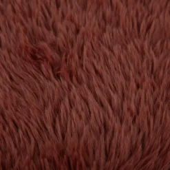 Kuschelkissen zweiseitig Plüsch & Velours marsala 45x45cm
