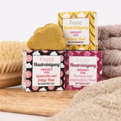 Lamazuna Feste Gesichtsreinigung mit Grapefruit für gemischte und fettige Haut 25g