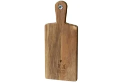 La Vida Holzbrett Kitchen Liebe geht durch den Magen Kreis 14x34cm