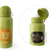 La Vida Kinder Trinkflasche mit Sportverschluss Mutig & Wild Löwe grün 400ml