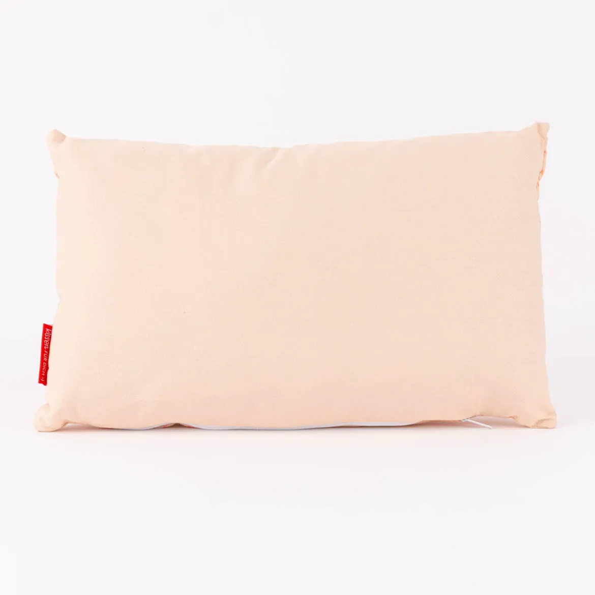 La Vida Kuschelkissen Lieblingskissen Blüten orange weiß 25x40cm