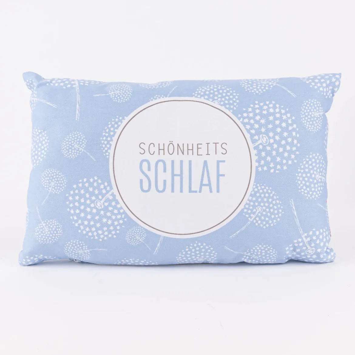 La Vida Kuschelkissen Schönheitsschlaf Pusteblumen hellblau weiß 25x40cm