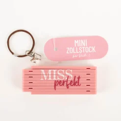 La Vida Mini-Zollstock Miss Perfekt rosa Schlüsselanhänger
