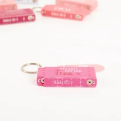 La Vida Mini-Zollstock Selbst ist die Frau pink Schlüsselanhänger