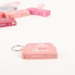 La Vida Mini-Zollstock Supermama rosa Schlüsselanhänger