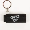 La Vida Mini-Zollstock Supertyp schwarz Schlüsselanhänger