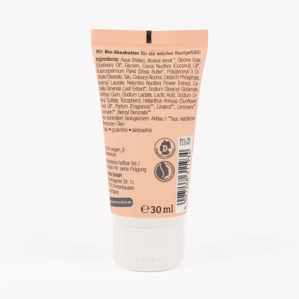 La Vida Naturkosmetik Handcreme Nimm dir Zeit für dich Blüten rosa 30ml