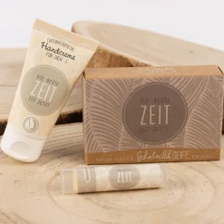 La Vida Naturkosmetik Schafmilchseife Die beste Zeit ist jetzt Federn grau 100g