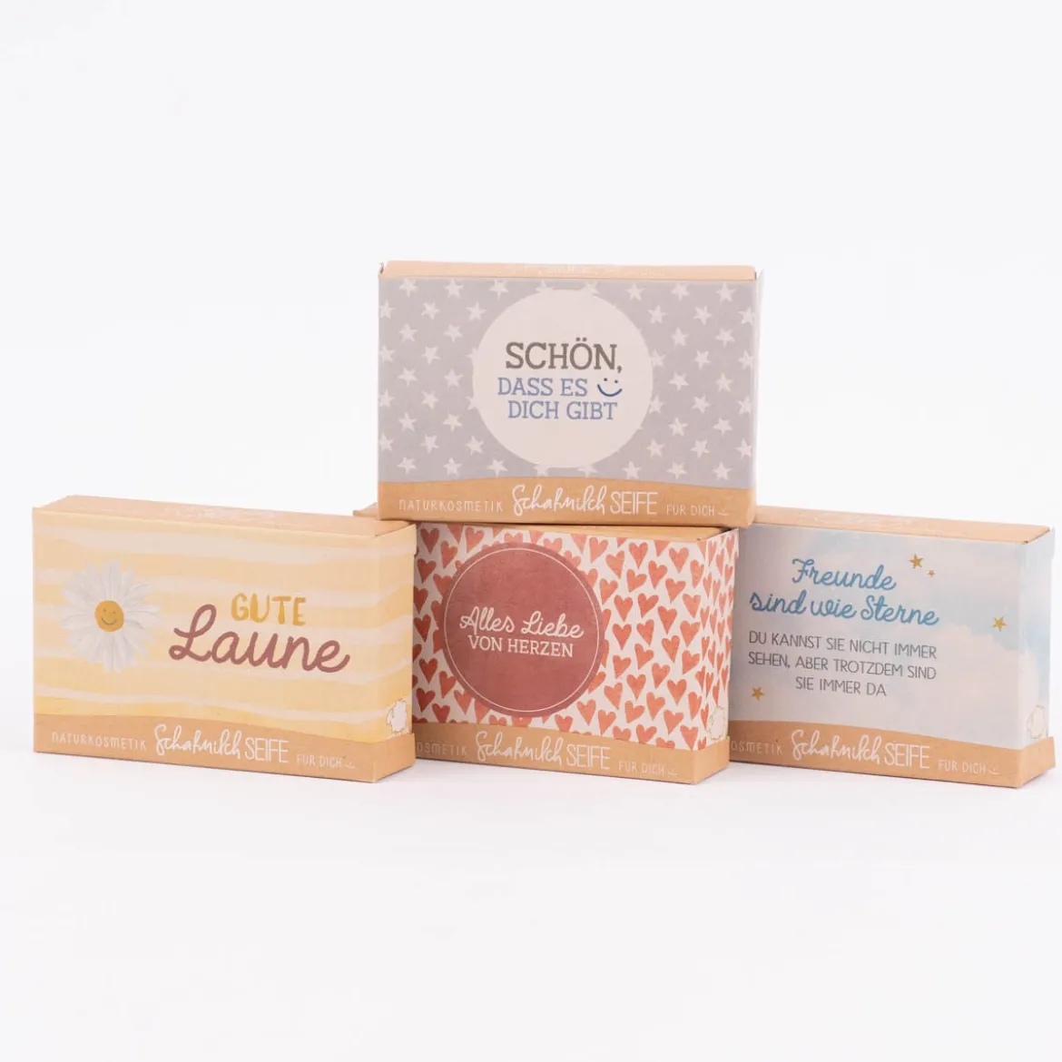 La Vida Naturkosmetik Schafmilchseife Schön, dass es dich gibt grau 100g