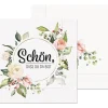 La Vida Serviette Schön, dass du da bist Blumenkranz bunt 33x33cm 3lagig 20 Stück