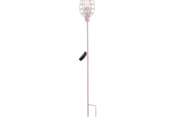 LED-Solarlampe Gartenstecker in Rosa von Countryfield 11,5x11,5x90cm