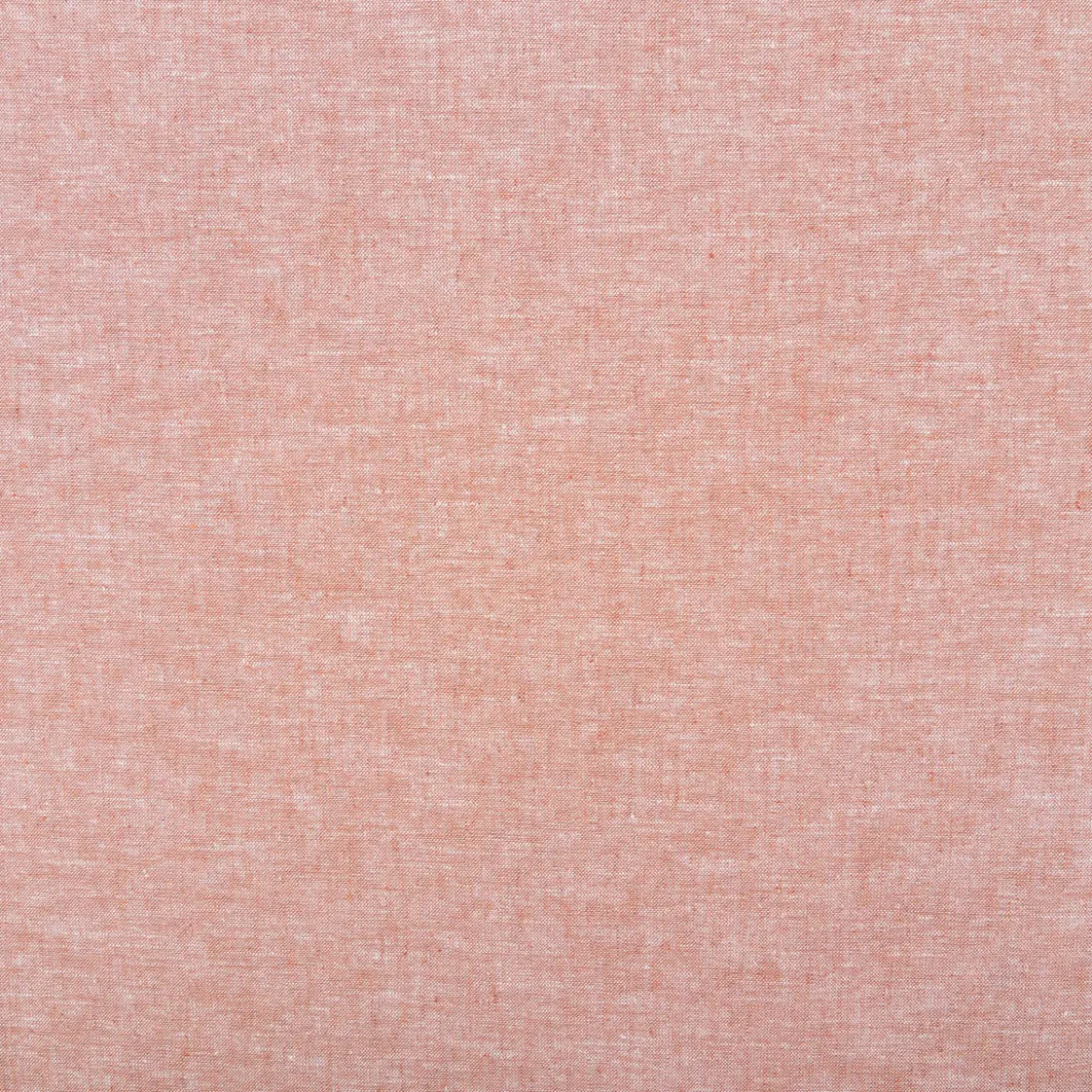 Leinen-Baumwollstoff Chambray uni meliert ziegelrot 1,38m Breite