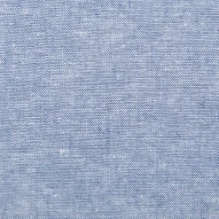 Leinen-Baumwollstoff Chambray uni meliert blau 1,38m Breite