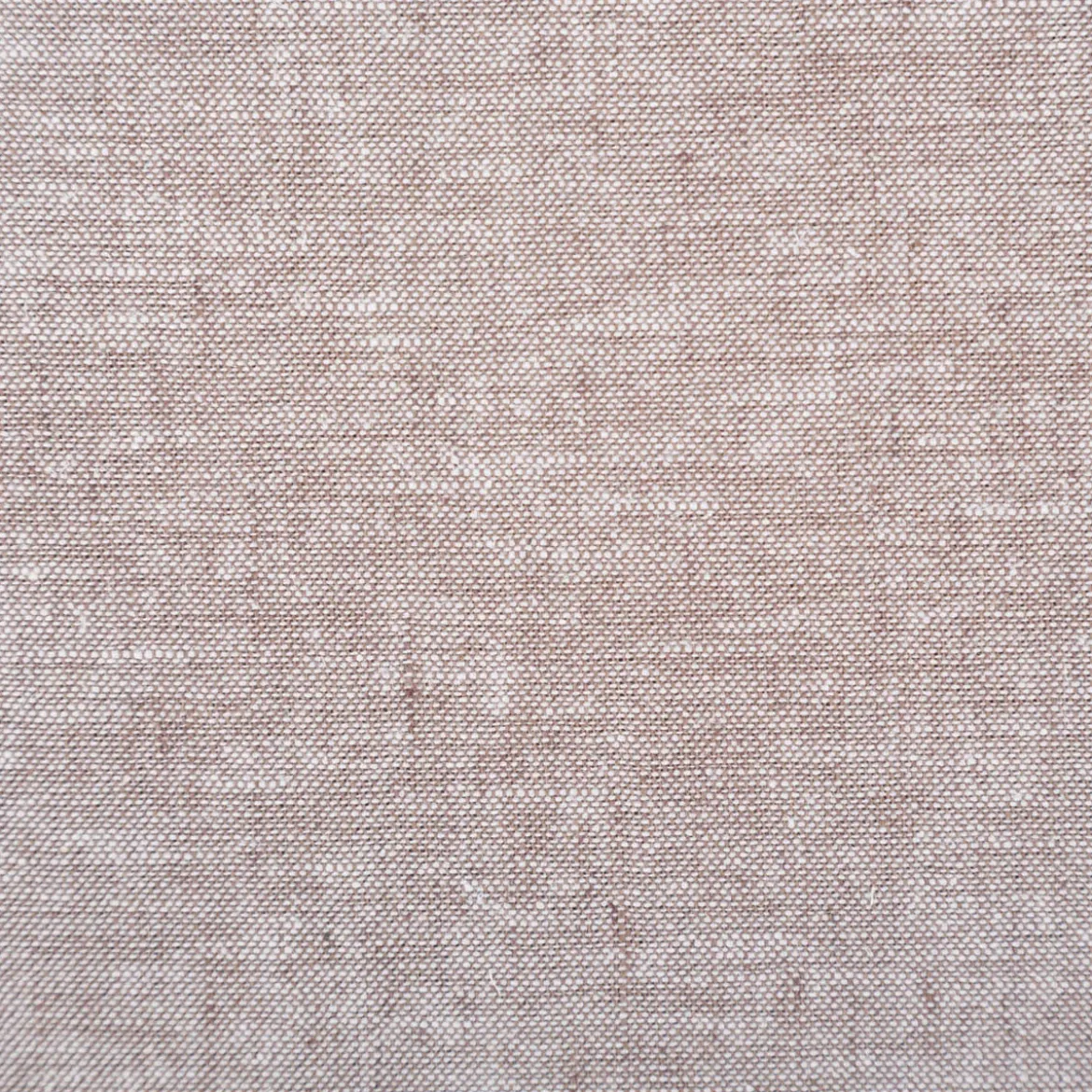 Leinen-Baumwollstoff Chambray uni meliert braun 1,38m Breite