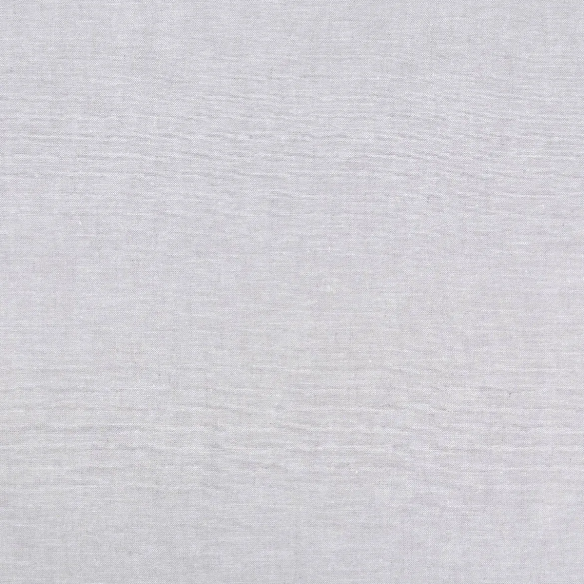 Leinen-Baumwollstoff Chambray uni meliert hellgrau 1,38m Breite