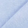 Leinen-Baumwollstoff Chambray uni meliert hellblau 1,38m Breite