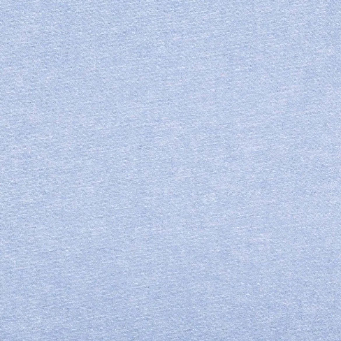 Leinen-Baumwollstoff Chambray uni meliert hellblau 1,38m Breite