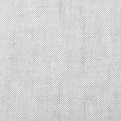 Leinen-Baumwollstoff Chambray Fischgrät meliert hellgrau 1,38m Breite