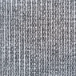 Leinen-Baumwollstoff Chambray Nadelstreifen meliert schwarz 1,38m Breite