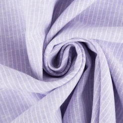 Leinen-Baumwollstoff Chambray Nadelstreifen meliert flieder 1,38m Breite