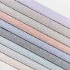 Leinen-Baumwollstoff Chambray Nadelstreifen meliert helles Beige 1,38m Breite
