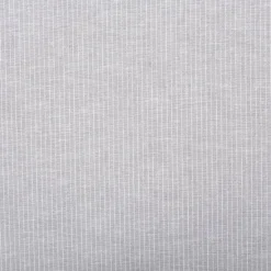 Leinen-Baumwollstoff Chambray Nadelstreifen meliert hellgrau 1,38m Breite