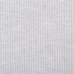 Leinen-Baumwollstoff Chambray Nadelstreifen meliert hellgrau 1,38m Breite