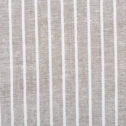 Leinen-Baumwollstoff Chambray Streifen meliert khaki-grün 1,38m Breite