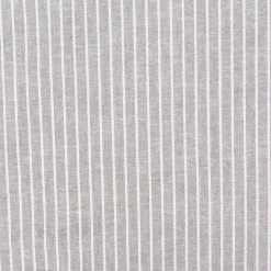 Leinen-Baumwollstoff Chambray Streifen meliert khaki-grün 1,38m Breite