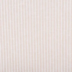 Leinen-Baumwollstoff Chambray Streifen meliert helles Beige 1,38m Breite