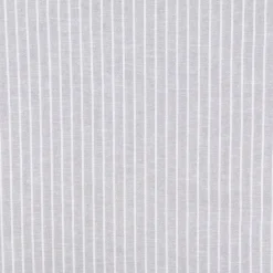 Leinen-Baumwollstoff Chambray Streifen meliert hellgrau 1,38m Breite