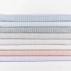 Leinen-Baumwollstoff Chambray Streifen meliert schwarz 1,38m Breite