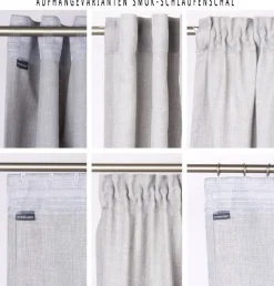 Leinengardine Gardinenstores EASY LINEN ecru 280cm breit und 280cm hoch oder Wunschhöhe von SCHÖNER LEBEN.