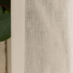 Leinengardine Gardinenstores EASY LINEN ecru 280cm breit und 280cm hoch oder Wunschhöhe von SCHÖNER LEBEN.