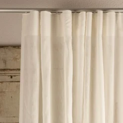 Leinengardine Gardinenstores EASY LINEN ecru 140cm breit und 280cm hoch oder Wunschhöhe von SCHÖNER LEBEN.