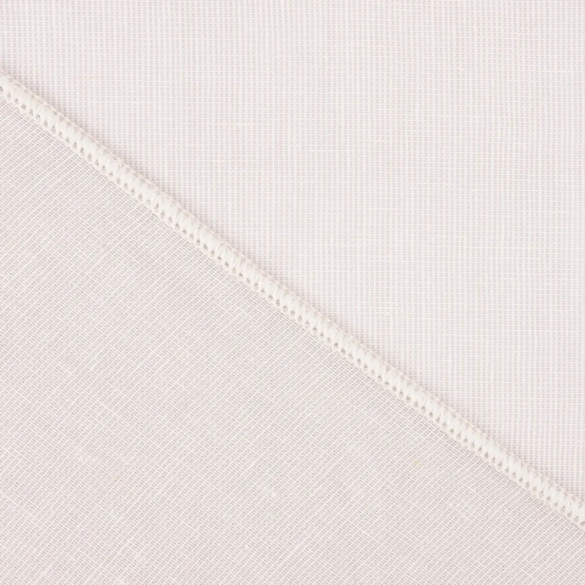 Leinen Gardinenstoff Meterware halbtransparente Leinengardine EASY LINEN uni natur 2,90m Höhe