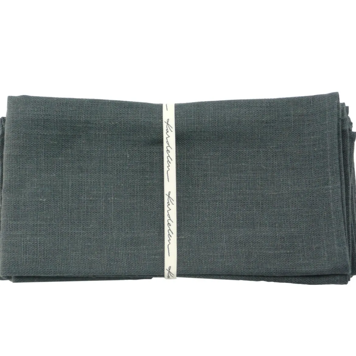 Leinenservietten Stoffservietten "Erik" 4Stück 44x44cm schiefer