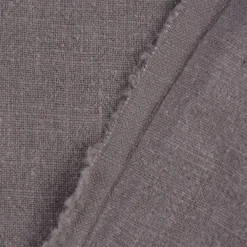 Leinenstoff mit Baumwolle in grau – pflegeleichte stone washed Meterware für Sommermode & Wohntextilien
