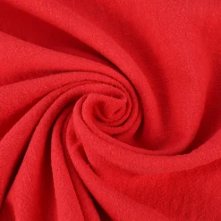 Leinenstoff mit Baumwolle in rot – pflegeleichte stone washed Meterware für Sommermode & Wohntextilien