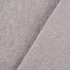 Leinenstoff mit Baumwolle in hellgrau – pflegeleichte stone washed Meterware für Sommermode & Wohntextilien