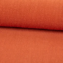 Leinenstoff mit Baumwolle in Ziegelrot stone washed 140cm Stoffbreite