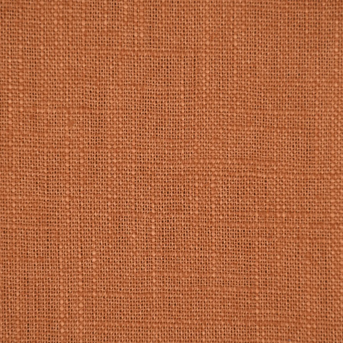 Leinenstoff mit Baumwolle vorgewaschen einfarbig cognac braun 1,40m Breite