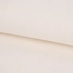 Leinenstoff mit Baumwolle vorgewaschen einfarbig ecru 1,40m Breite