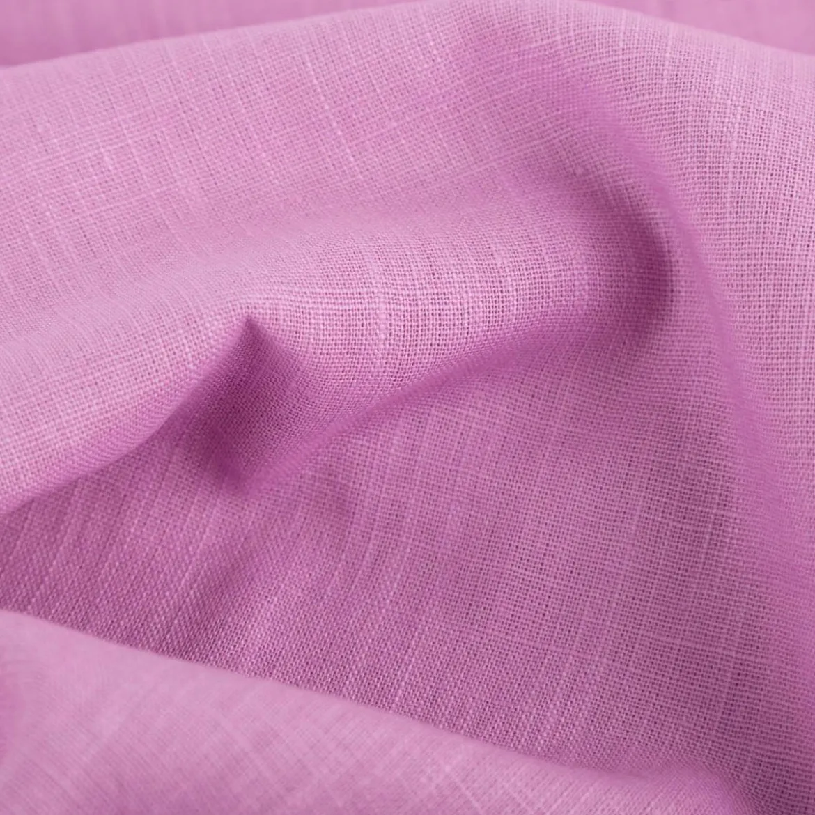 Leinenstoff mit Baumwolle vorgewaschen einfarbig pink 1,40m Breite