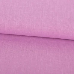 Leinenstoff mit Baumwolle vorgewaschen einfarbig pink 1,40m Breite
