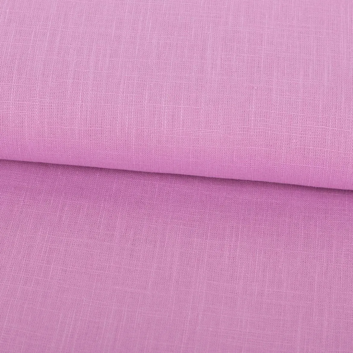 Leinenstoff mit Baumwolle vorgewaschen einfarbig pink 1,40m Breite