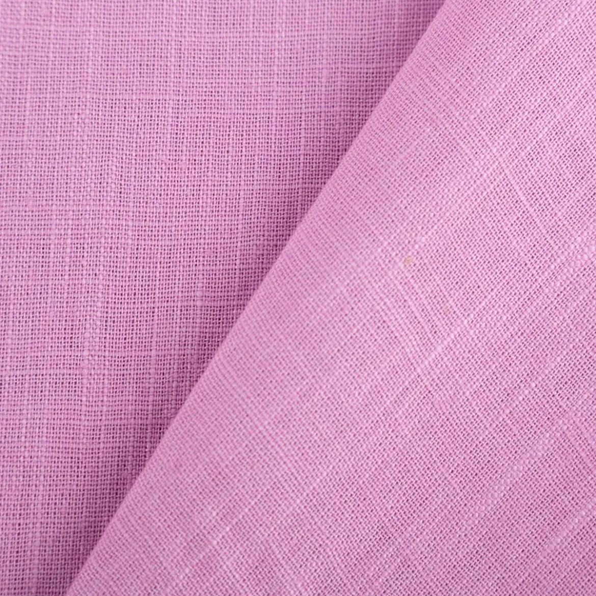 Leinenstoff mit Baumwolle vorgewaschen einfarbig pink 1,40m Breite