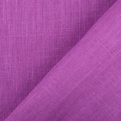 Leinenstoff mit Baumwolle vorgewaschen einfarbig orchid purple1,40m Breite